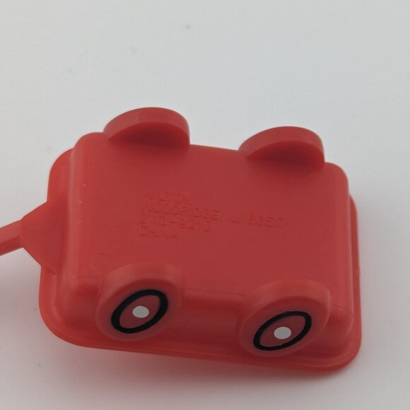 Vintage Wilton Red Plastic Mini Toy Wagon - Picture 3 of 3